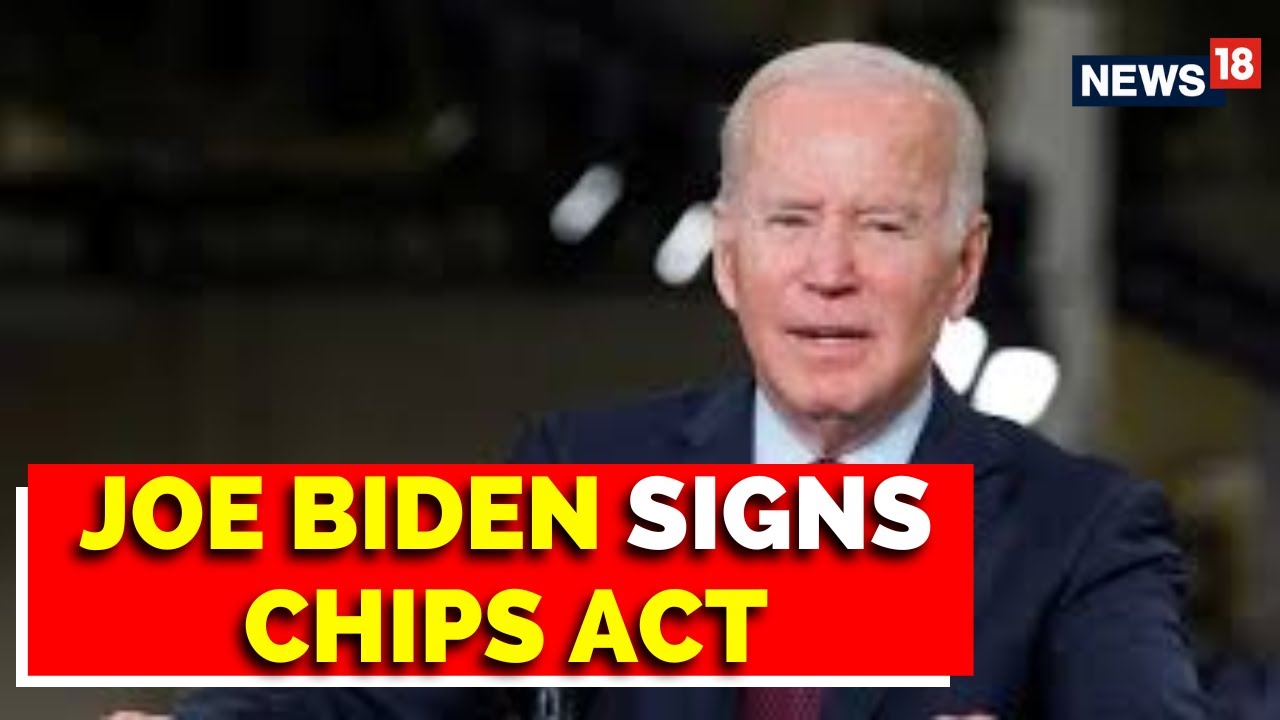 US President News |US President Joe Biden Signs CHIPS And Science Act ...