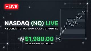 🔴 Live NASDAQ Futures Trading | ICT Concepts &amp; Market Analysis