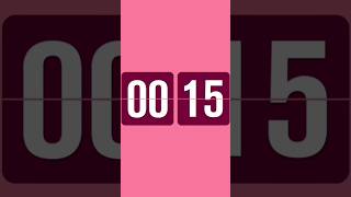 15 Seconds Countdown Timer Pink Theme 🌸 | Golden Timer #shorts