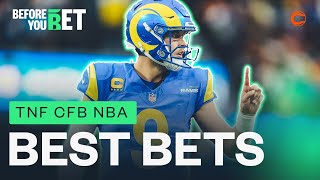 TNF SAINTS VS RAMS PICKS AND CFB BOWL BETS WITH BRAD POWERS | BEFORE YOU BET