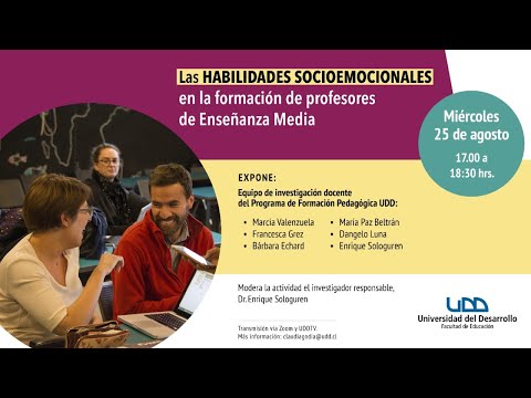 Webinar | Las habilidades socioemocionales en la formación de profesores de Enseñanza Media