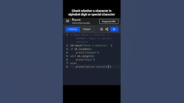 Input any character and check whether it is alphabet, digit or special character-python #coding