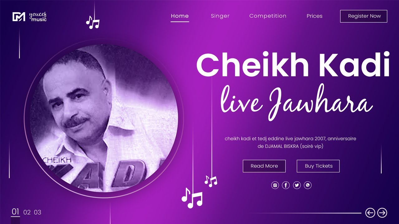 RAI LIVE - cheikh kadi et tedj eddine live jawhara (anniversaire djamel biskra 2007)