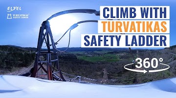 360 video: Watch Technicians Tackle Powerline Towers with Turvatikas Safety Ladder!