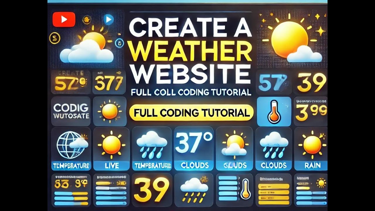How to Make a Live Weather Website Using HTML, CSS & JavaScript 🌍 ...