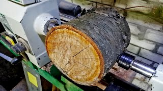 Woodturning - a Sweet Cherry Log