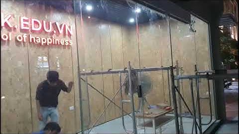 Lắp đặt cửa kính tự động Cầu Giấy Hà Nội