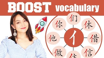 RADICAL" 亻"(person/people)--13 words it forms---Learn Chinese FAST with Yimin Chinese