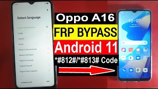 Oppo A16 FRP Bypass | Oppo (CPH2269) Google Account Bypass Without Pc  | New Trick Latest Security