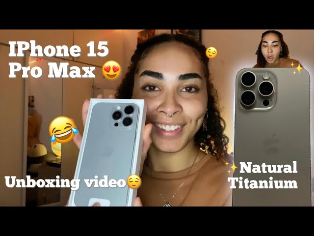 Natural Titanium iPhone 15 Pro Max Unboxing 🤩 By @enfliquecreative ⁣⁣  #iphone15pro #apple #iphone15 #naturaltitanium