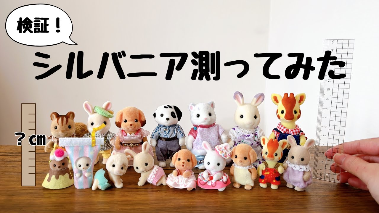 For babies to adults] Measuring the size of Sylvanian Families