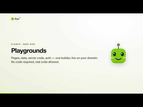 Build a whole web app in one editor ☁️ — FlowFn Playgrounds deep dive