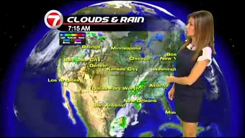 WSVN Weather Julie Durda black dress 4/17/2012