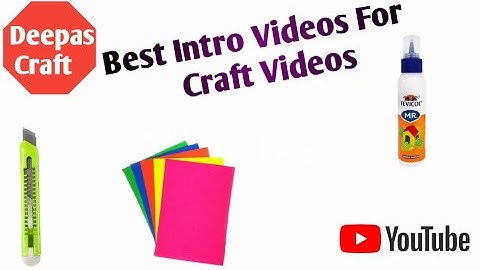 Craft  Intro videos || art and craft || intro template #introvideo #Craft