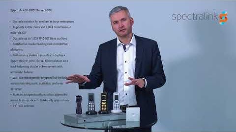 Spectralink IP DECT Infrastructure | 400+6500 servers Overview