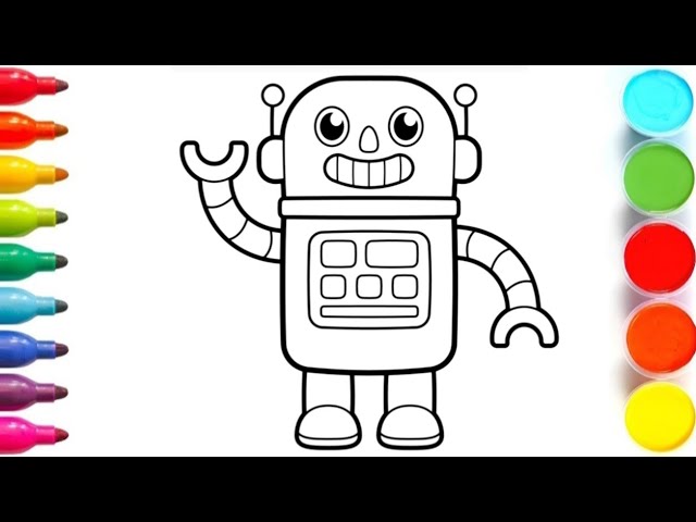 Robots Drawing Tutorial: The Simple Robot Drawing For Children : Kresal,  Winifred: : Livres