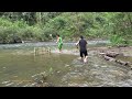 Survival Skills: Primitive Girl Smart Fishing Catch Big Fish By Fish Trap - Cooking Big Fish