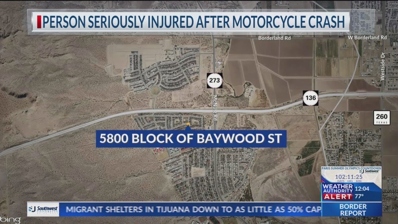 1 person seriously injured after crash in Sunland Park - YouTube