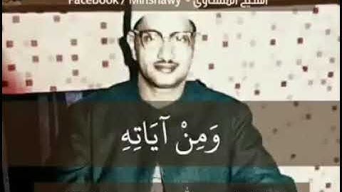 ومن آياته  أن يرسل الرياح مبشرات ... وأروع ما قرأ الشيخ محمد صديق المنشاوي