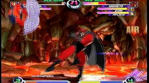 MvC2 Online (360): IcexDeepFreeze (Cab/Spid/Guile) vs Brett (MSP) .:10.13.09:.