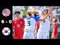 USA vs  Korea Republic 6 - 0 All Goals & Highlights | October 22, 2017