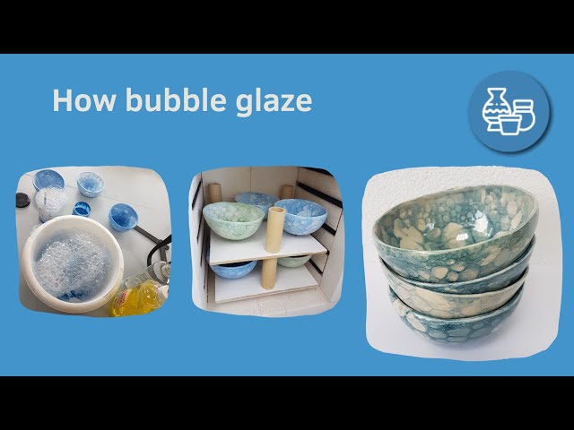 gebruiker weduwnaar Pluche pop Live tutorial bubbel glazuur op keramiek / bubble glaze on ceramics door  Atelier-Bertina - YouTube