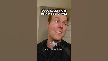 SOLO LEVELING is Now the #2 ANIME #shorts
