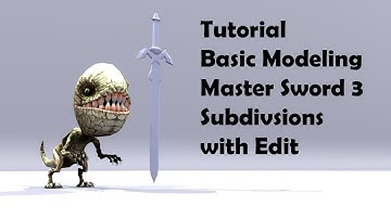 Tutorial - Basic Modeling - Master Sword 3 - Subdivsions - with Edit
