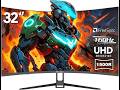 CRUA 32” Curved 4K Gaming Monitor Review 🔥 144Hz VA Display Budget 4K Curved Beast 2026