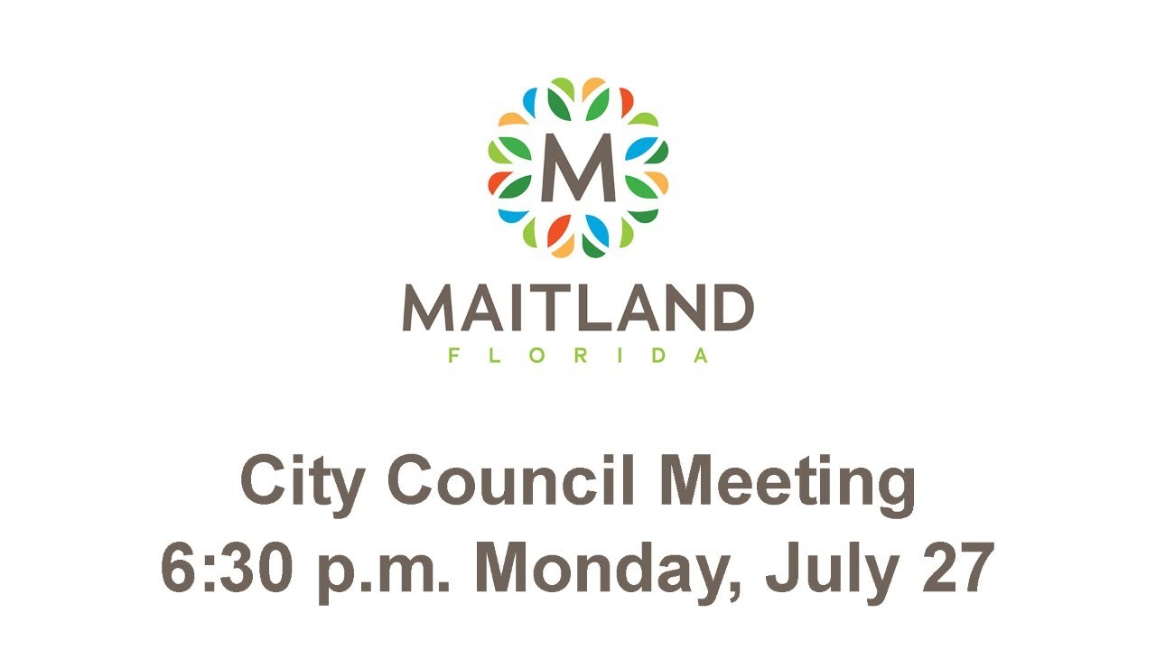 Maitland City Council Meeting for Monday, July 27, 2020 YouTube