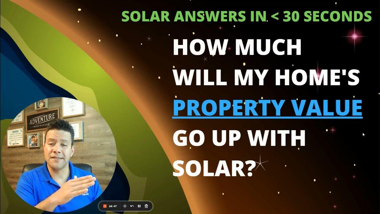 How Much Will My Home's Property Value Go Up With Solar? YouTube
