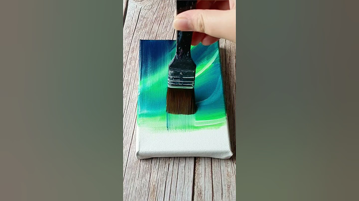 easiest northern lights painting on canvas / acrylic painting for beginners ✨️
