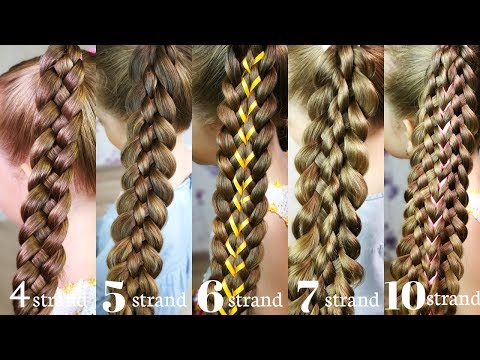 6 Вasic braids! HOW TO braid for beginners!