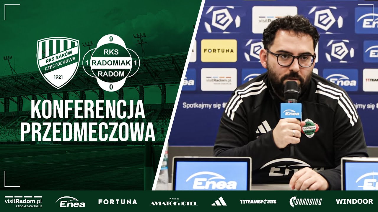 Konferencja prasowa przed meczem z Rakowem Częstochowa | LIVE