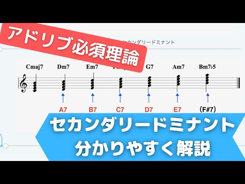 【アドリブ必須理論】セカンダリードミナントについて詳しく解説【ジャズギター】