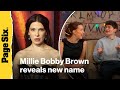 Millie Bobby Brown reveals new name, talks working with David Harbour on ‘Stranger Things’