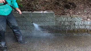 Heavy moss removal, (Amazing Results) #ASMR, #satisfying, #wow, #powerwashing, #mossremoval,