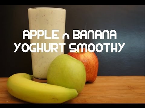apple-&-banana-yoghurt-smoothy-recipe---smoothie