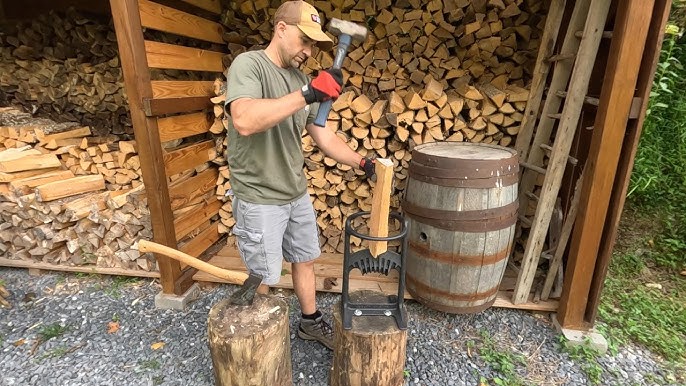 Fendeuse de bûches manuelle - Fendeur de bois d'allumage 22x43cm - Kindling  Craker King