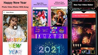 Happy New Year Photo Video Maker 2021 & New Video Maker 2021 screenshot 1