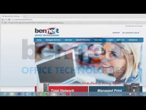 Bennett Office Technologies Customer Portal: How to Create an Account