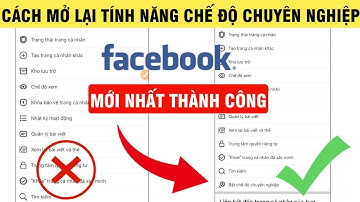 Cách Mở Lại Chế Độ Chuyên Nghiệp Facebook Khi Bị Mất Tính Năng