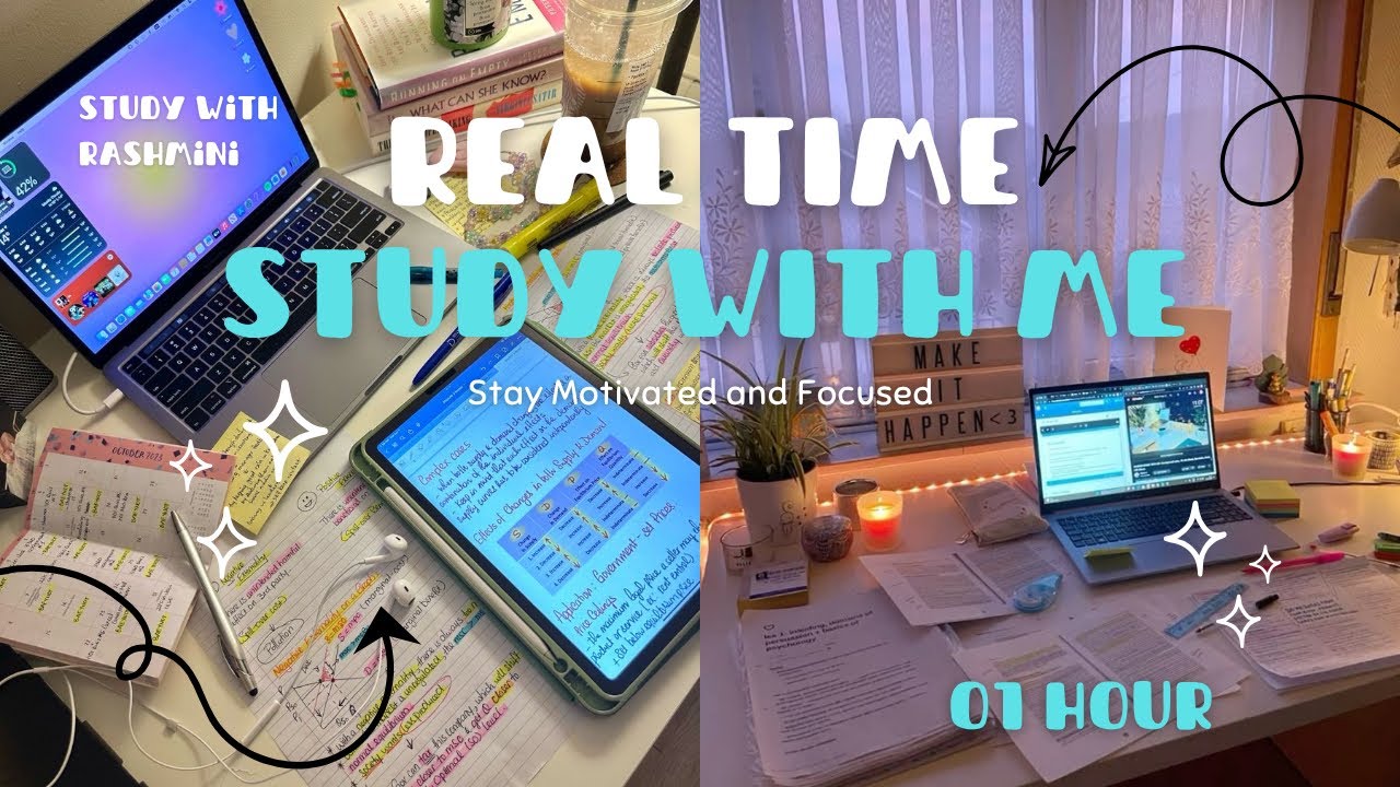 Real Time Study With Me 🦋⏰📚| එන්න මාත් එක්කම පැයක් පාඩමු කරමු 🫠📚⏰| #realtimestudywithme #studyvlog