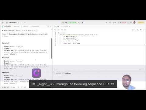 Furthest Point From Origin | LeetCode 2833 | Python Solution Explained