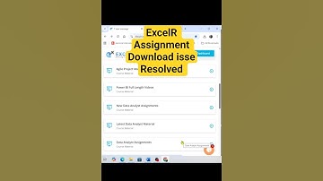 ExcelR Assignment Download Issue Solved | Step by Step Walkthrough | Vikas EduClass