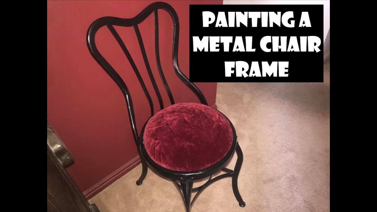 How to Refinish / Refinishing a Metal Chair Part 1 Removing The Seat
