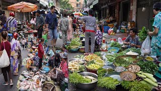Evening Cambodian Street Market Tours - Massive Supply Seafood, Fresh Vegetable, River Fish & More