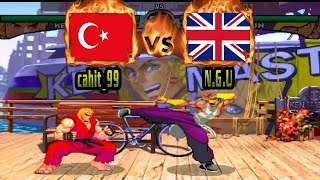 Street Fighter III: 2nd Impact - cahit_99 (TUR) VS (GBR) N.G.U [sfiii2] [Fightcade] ストリートファイター3