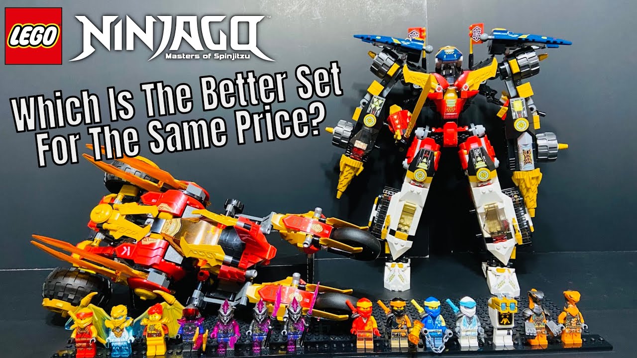 LEGO Ninjago Kai's Golden Dragon Raider 71773 and Ninja Ultra