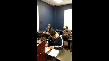 Beginning Aural Skills group solfege quiz--9 a.m. class--everybody singing it.